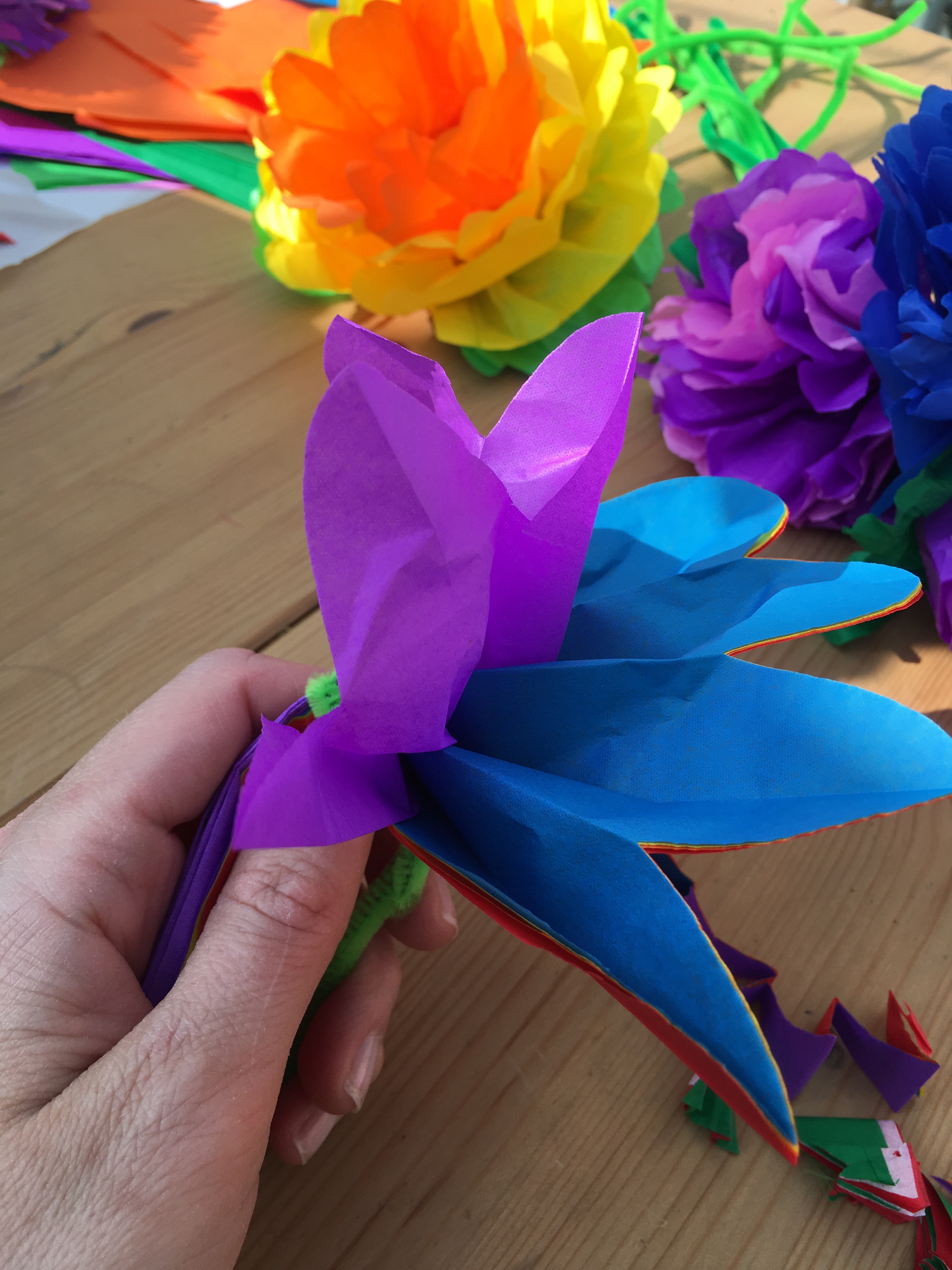 Tissue Paper Flowers – Make Time Together